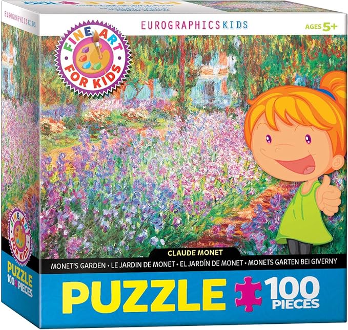 EuroGraphics Monet's Garden by Claude Monet 100-Piece Puzzle, Multi