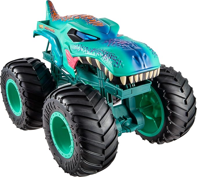Hot Wheels Monster Trucks Toy Truck, Colossal Mega-Wrex Fan-Favorite Character with Big Wheels & Bright Detail, Monster Trucks Live