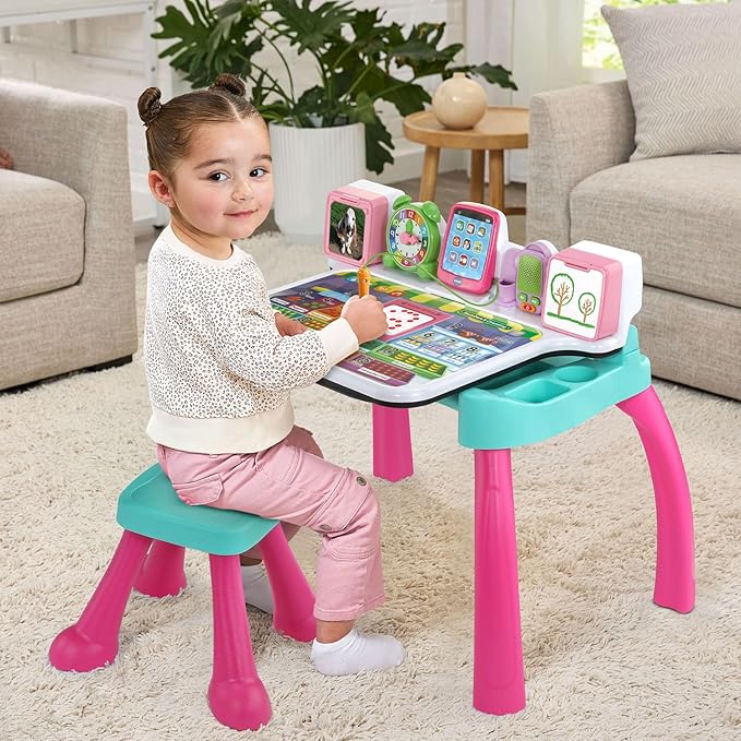 VTech Explore and Write Deluxe Activity Desk (Frustration Free Packaging), Pink