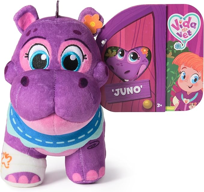 Vida The Vet, Juno Plush Toy, 7-Inch Tall Stuffed Animals with Super-Soft Fur, Kids Toys for Girls & Boys Ages 3 and up