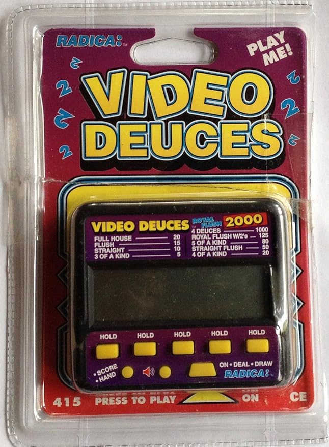 Radica Video Deuses Electronic HANDHELD Game Royal Flush 2000 #415