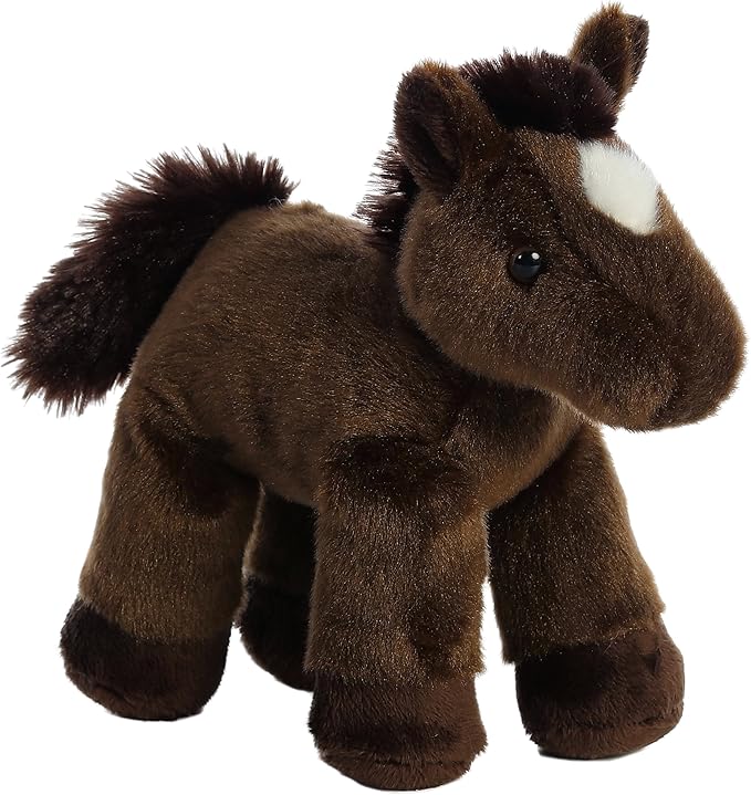 Aurora® Adorable Mini Flopsie™ Chestnut™ Stuffed Animal - Mini Companions Ready for Playful Adventures - for Kids All Ages, Toddlers, Adults, and Families - Brown 8 Inches