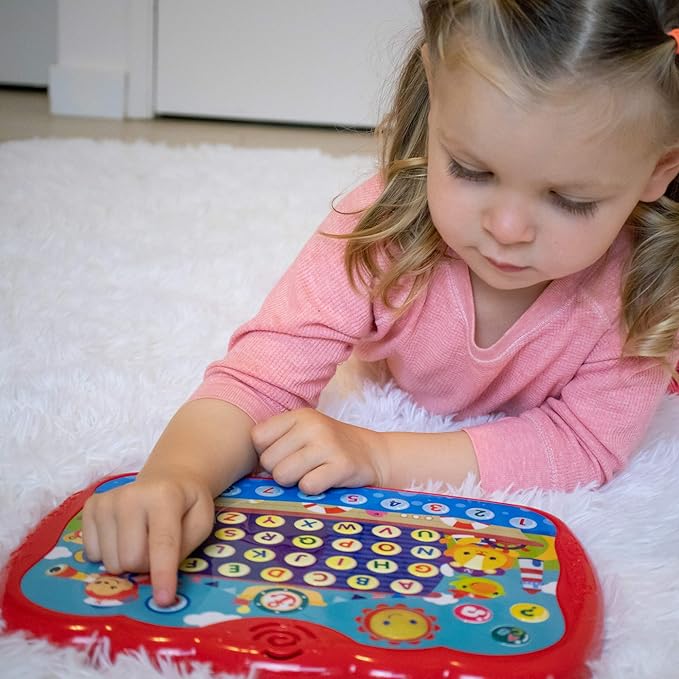 Learning Tablet for Toddlers 1-3 - Educational ABC Toy to Learn Alphabet, Number, Music & Words - Early Development Electronic Learning & Activity Game, Suitable for 1 2 3 Year Old Boys & Girls