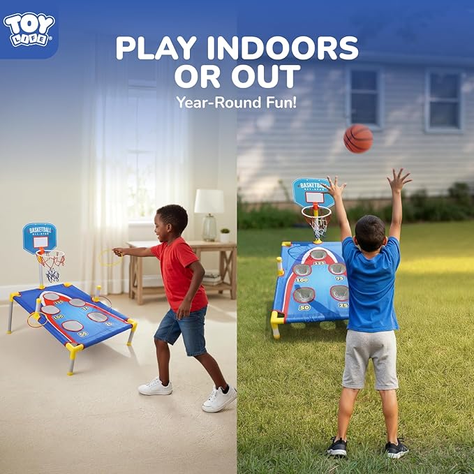 TOY Life Bean Bags Toss Carnival Games, Cornhole, Outdoor Toys for Kids Ages 4-8, Backyard Game Sports & Outdoor Play, Outside Toys for Ages 5-7, Family Lawn Yard Games Birthday Party, Gift for Boys