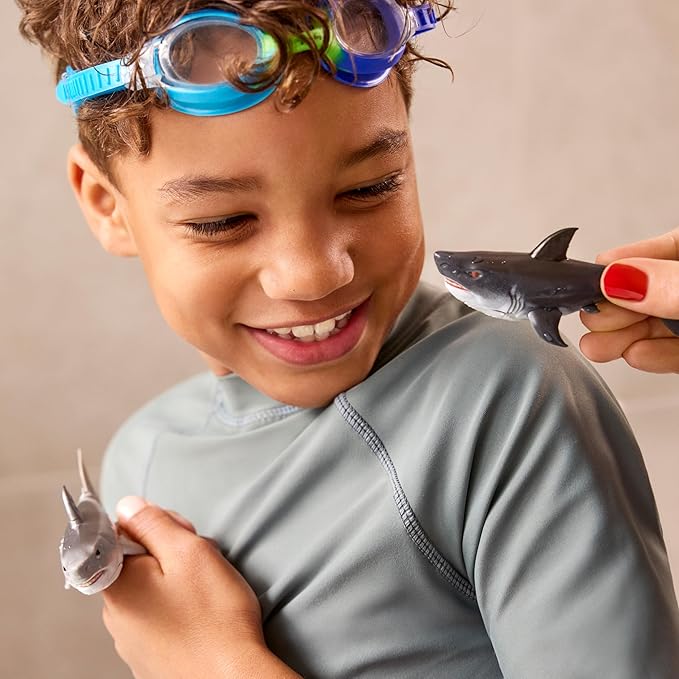 Robo Alive Water Activated Shark 2 Pack (White) by ZURU – Realistic Swimming Robotic Bath Toy for Kids, Tweens & Teens, Water-Activated Pet Shark for Play & Pranks, 3+