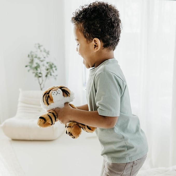 The Petting Zoo Tiger Stuffed Animal, Gifts for Kids, Wild Onez Zoo Animals, Tiger Plush Toy 9 inches (Pack of 2)