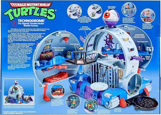 Teenage Mutant Ninja Turtles TMNT Classic Technodrome Playset - Amazon Exclusive