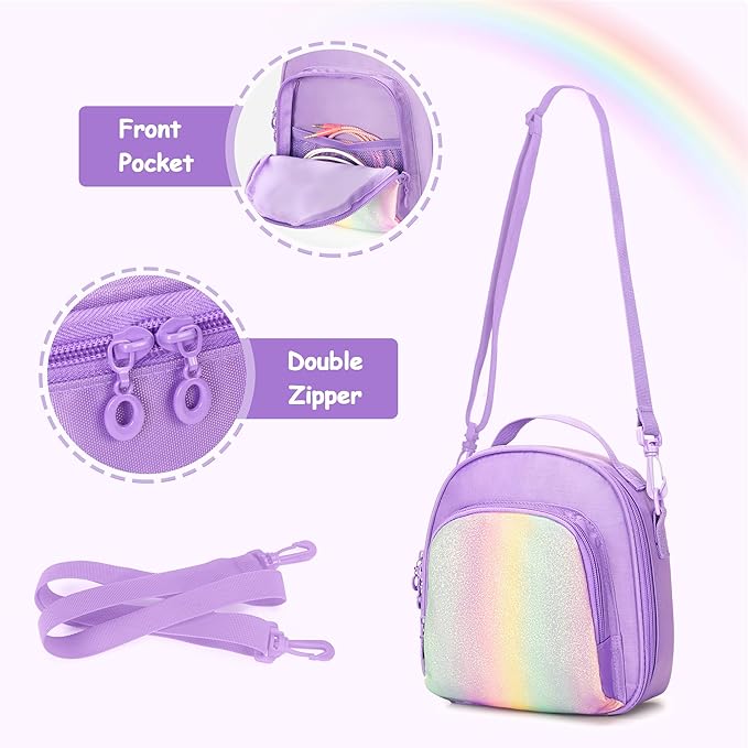 Carrying Case Compatible with Yoto Mini (2024 Edition), Card Holder Hold Up to 30 Cards, Travel Storage Bag for Audio Music Player & Headphone Accessories, Purple (Bag Only) Patented Design