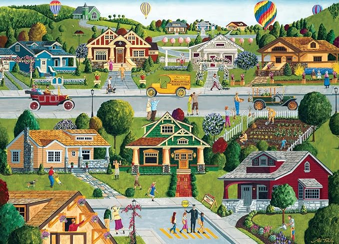 MasterPieces 1000 Piece Jigsaw Puzzle For Adults, Family, Or Youth - Bungalowville - 19.25"x26.75"