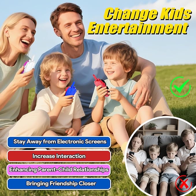 Vvinca Walkie Talkies for Kids 5 Pcs