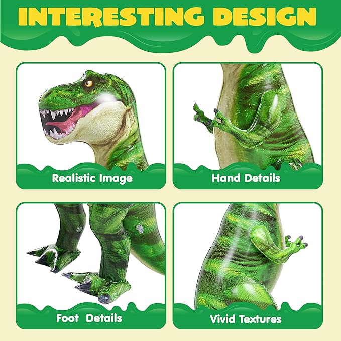 JOYIN 30”T.rex Dinosaur Inflatable, Tyrannosaurus Rex Inflatable Dinosaur Toy for Party Decorations, Birthday Party Gift for Kids and Adults