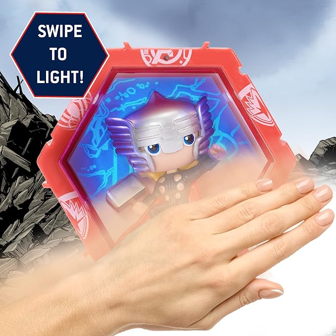 Wow! PODS Avengers Collection - Thor | Superhero Light-Up Bobble-Head Figure | Official Marvel Collectable Toys & Gifts,4 inches