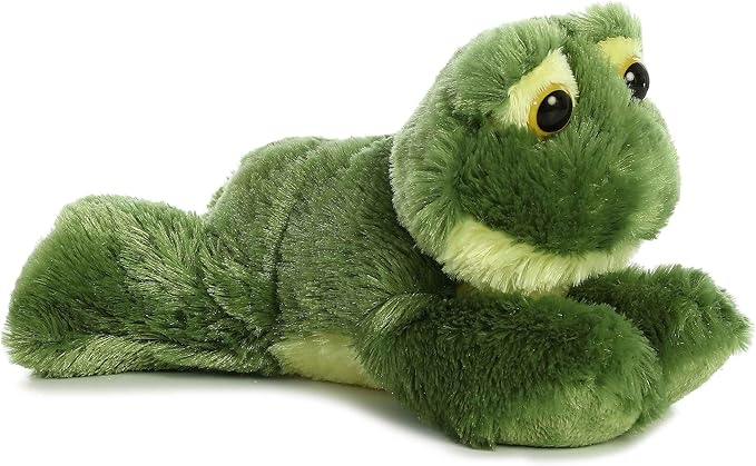 Aurora® Adorable Mini Flopsie™ Frolick Frog Stuffed Animal - Mini Companions Ready for Playful Adventures - for Kids All Ages, Toddlers, Adults, and Families - Green 8 Inches