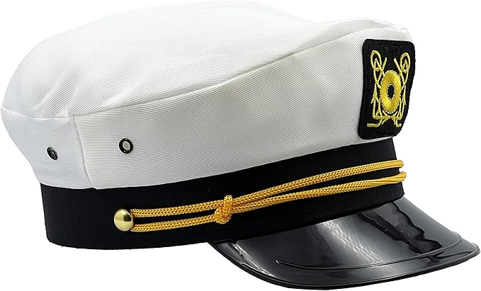 The Dreidel Company Captain Hat, Dress Up Costume Clothes for Kids, Pretend Play, Party Favors