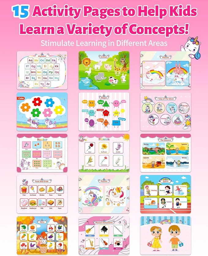 Benresive Montessori Preschool Busy Book for Toddlers 3-5, Preschool Learning Activities, Educational Toys Gifts Ages 3 and Up, Autism Sensory Travel Toys Easter Basket Stuffers for Toddlers