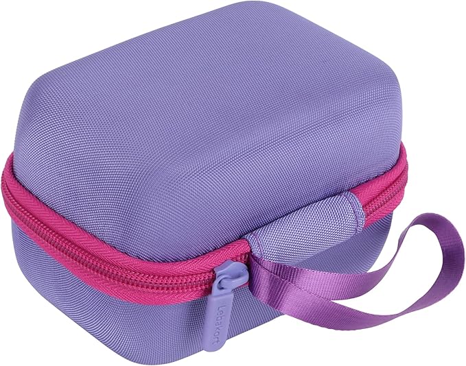 Hard Case Compatible with Yoto Mini Kids Audio Music Player Children Speaker Plays Audiobook Cards Radio (Purple+ Rose Case, for Yoto Mini)