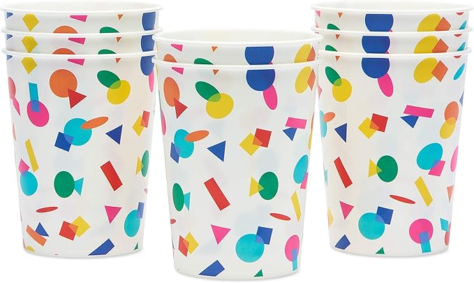 American Greetings Rainbow Party Supplies, 16 oz. Cups (8-Count)