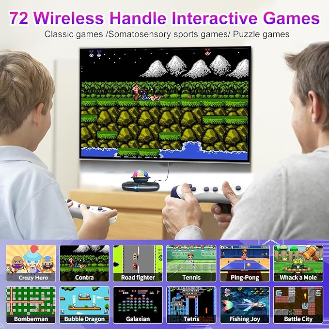 FWFX Dance Mat for TV Games - Wireless Musical Electronic Dance Pad for Kids & Adults, 2-Player Indoor Active Exercise Game for Family Parties, Birthday for Boys and Girls