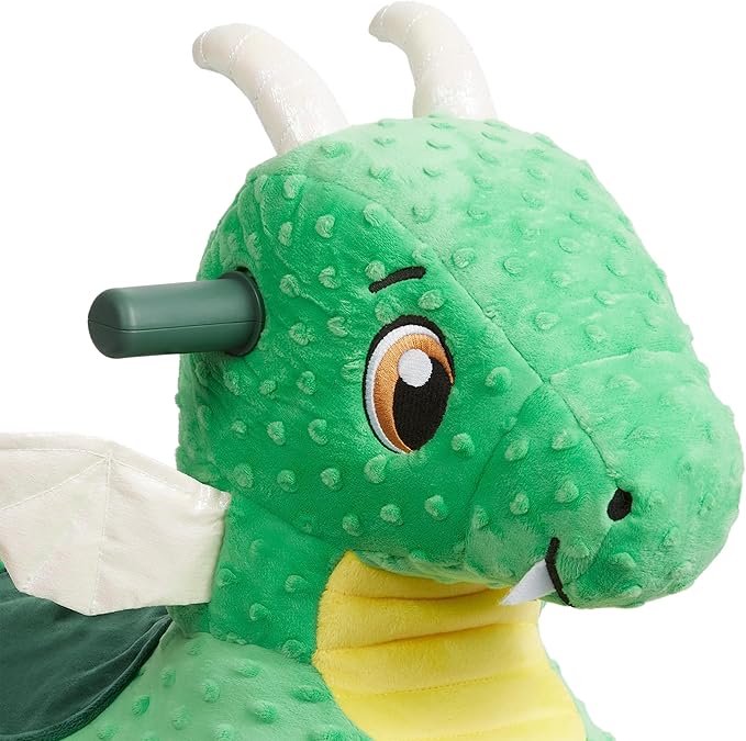 Radio Flyer Jade The Magical Touch Dragon Ride On, Ages 1-3, Interactive Lights & Sounds, Horns Light Up Riding, EZ-Glide 360-degree Wheels, Easy Grip Handles, Soft Plush Face, Toddler Ride On Toys