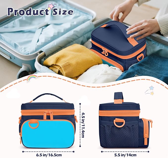 GRAOSO Travel Carrying Case Compatible with Nex Playground Game System, Storage Bag for Indoor Family Video Console, Remote and More Accessories with Handle & Shoulder Strap, Blue (Case Only)