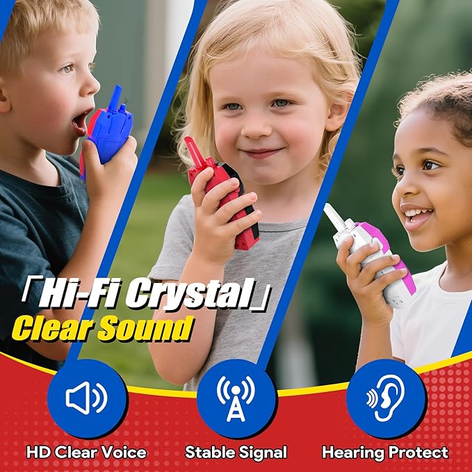 Vvinca Walkie Talkies for Kids 5 Pcs