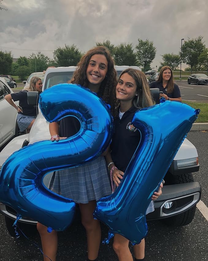Navy Blue Number 28 Balloon 40 inch, 28 Number Balloons, 28th Navy Blue Birthday Decorations, 28 Year Old Women Men Blue Party Supplies