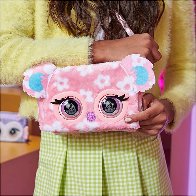 Purse Pets, Print Perfect Bamboo Boo Koala, Interactive Pet Toy and Handbag with Over 30 Sounds and Reactions, Kids’ Toys for Girls Ages 5 and up