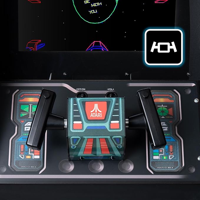 ARCADE CLASSICS Atari Star Wars Ultra Series Free Standing Electronic Game w/ 17" Liquid Crystal Screen - Classic Indoor Cabinet Console for Home & Basement Gaming
