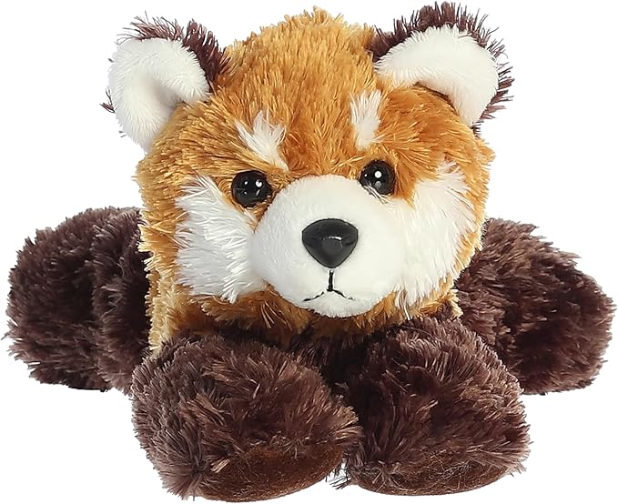 Aurora® Adorable Mini Flopsie™ Red Panda Stuffed Animal - Mini Companions Ready for Playful Adventures - for Kids All Ages, Toddlers, Adults, and Families - Orange 8 Inches