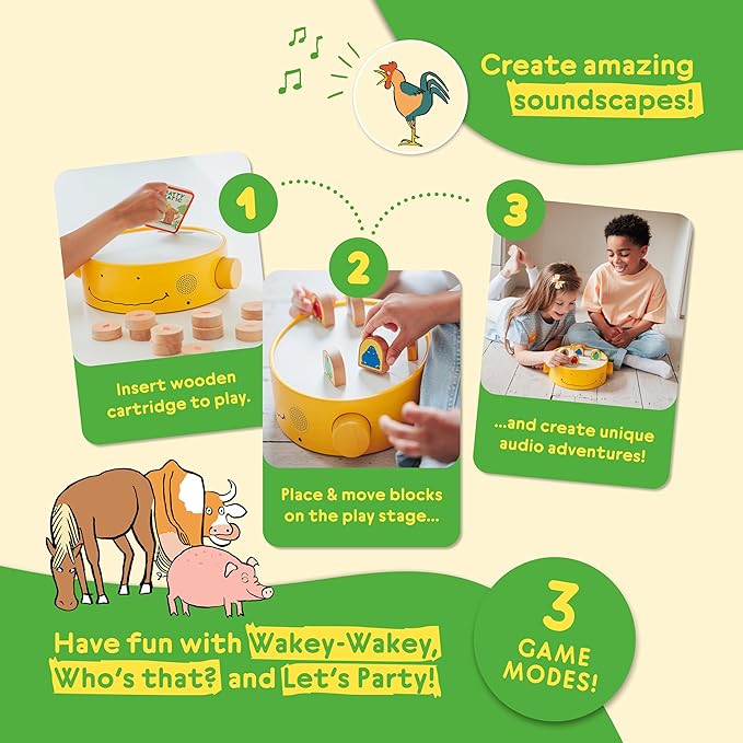 Interactive Audio Play Stage Game | Sounds of The Farm Expansion Set |Create Sound & Stories | Listen, Learn and Play | Ages 3+ Boys & Girls