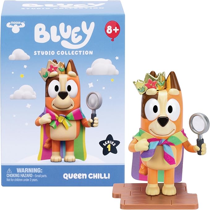Bluey Studio Collector Figure – Queen Chilli (5" or 12.7 cm), Inspired by Iconic Episode, Premium Detailing, Special Finish. 6 to Collect, Connect, and Display.