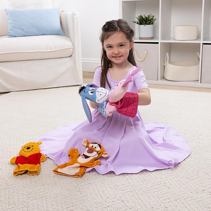 Melissa & Doug Disney Winnie The Pooh Soft & Cuddly Hand Puppets