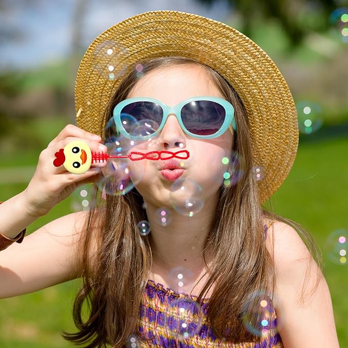 Farm Party Favors,24Pcs Farm Animal Bubble Wands for Kids Birthday Party Supplies,Baby Shower Prizes Pinata Goodie Bag Stuffers Gift