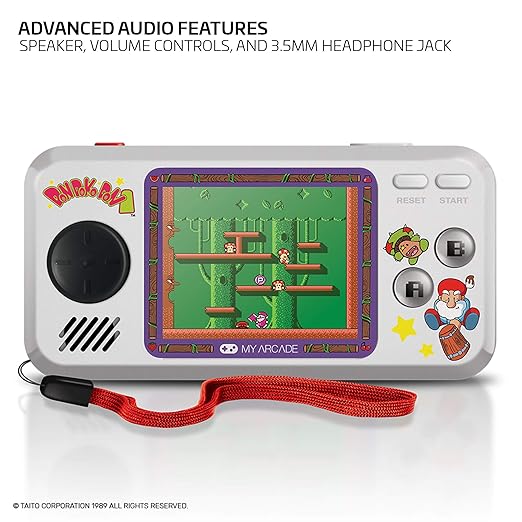 My Arcade Limited Edition Don Doko Don Pocket Player: 3 Built In Games, Don Doko Don 1 and 2, Chack'n Pop, Collectible, Full Color Display, Headphone Jack, Battery or Micro USB Powered