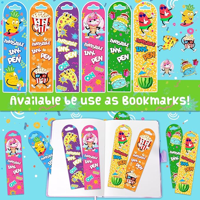 Joycover Invisible Ink Pen with UV Light for Kids, Party Favors for Kids 4-6 8-12, 12PCS Spy Pen Classroom Prizes School Supplies, Birthday Christmas Gift Toys Goody Bag Stuffers for Boys Girls