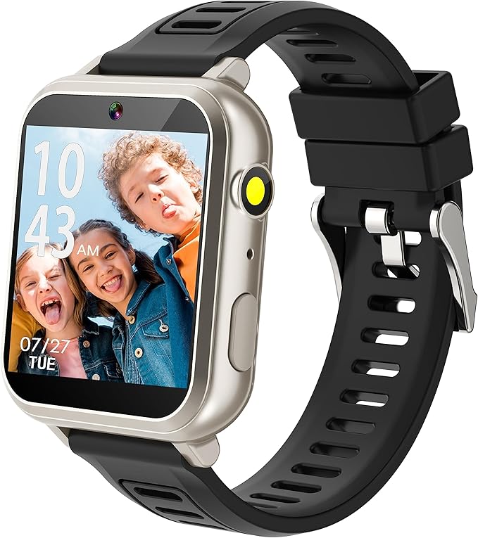Kids Game Smart Watch for Kids with 24 Puzzle Games HD Touch Screen Camera Video Music Player Pedometer Alarm Audiostory Flashlight 12/24hr Kid Watch Gift for 4-12 Year Old Boys Girls Toys for Kid