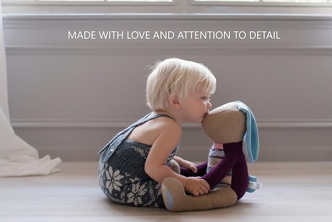 Cate & Levi - Hand Puppet - Premium Reclaimed Wool - Handmade in Canada - Machine Washable (Hippo)