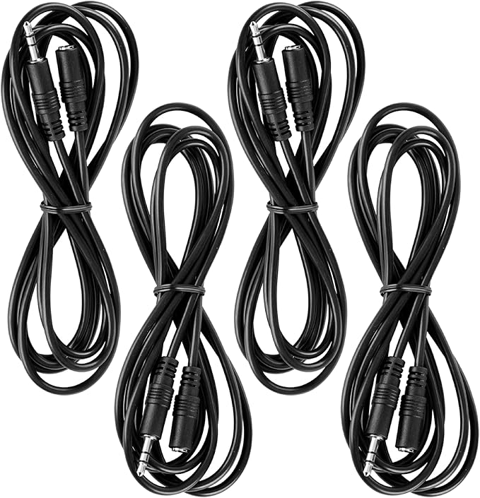 Teacher's Choice 15 Ft Extension Cables for Handheld Game Buzzer System (4 Pack)