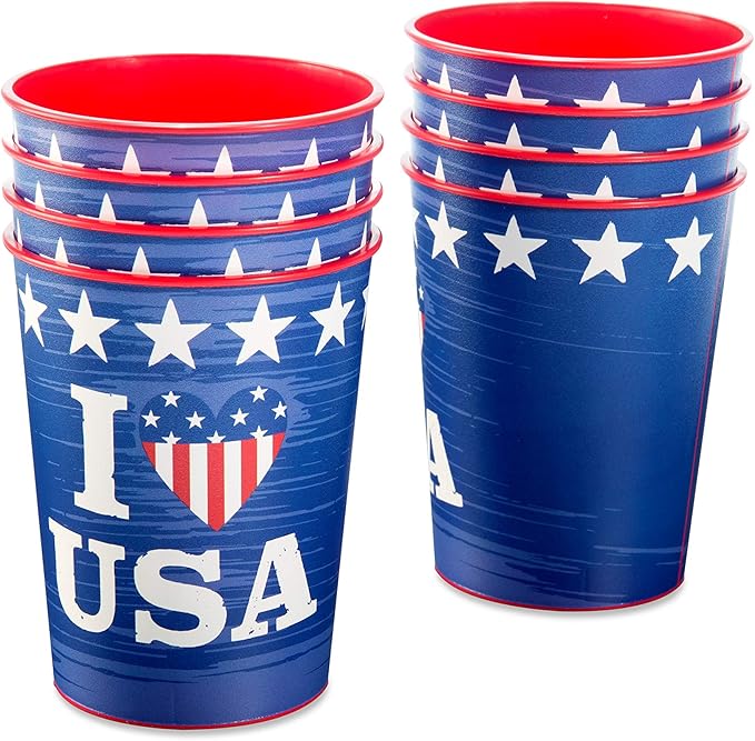 American Greetings Memorial Day Party Supplies, Party Cups (8-Count)