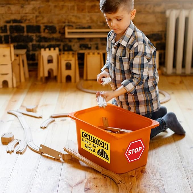 12 Pcs Construction Party Decor Sign, Building Sign Party Decoration, Craft Building Theme Party Signs, Warning Traffic Road Area Signs, Boys Kids Birthday Building Party Supplies