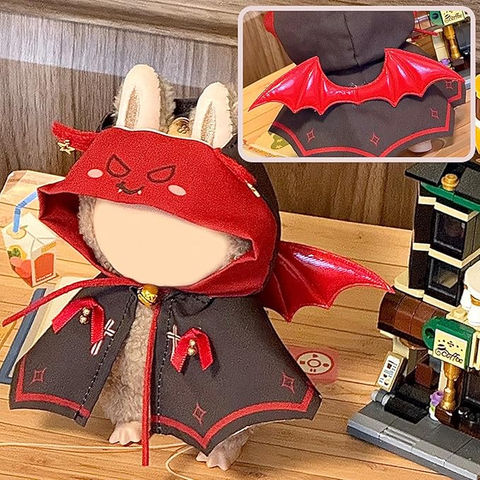 17cm Doll Clothes Set - Cloak + Wings, Little Devil