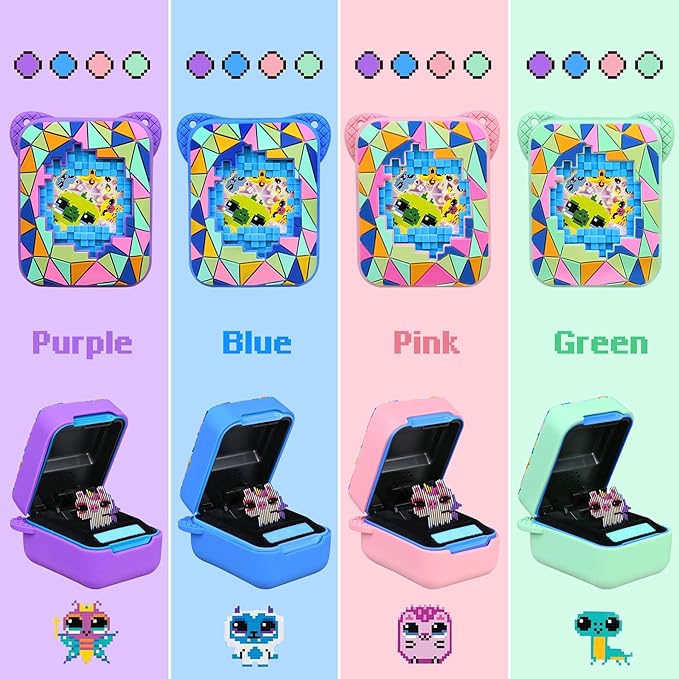 BOVKE Silicone Cover Case for Bitzee Magicals Interactive Toy with 20 Characters Inside, Bitzee Magicals Digital Pet Protective Skin Sleeve for Bitzee Virtual Electronic Pets Kids Toys, Pink