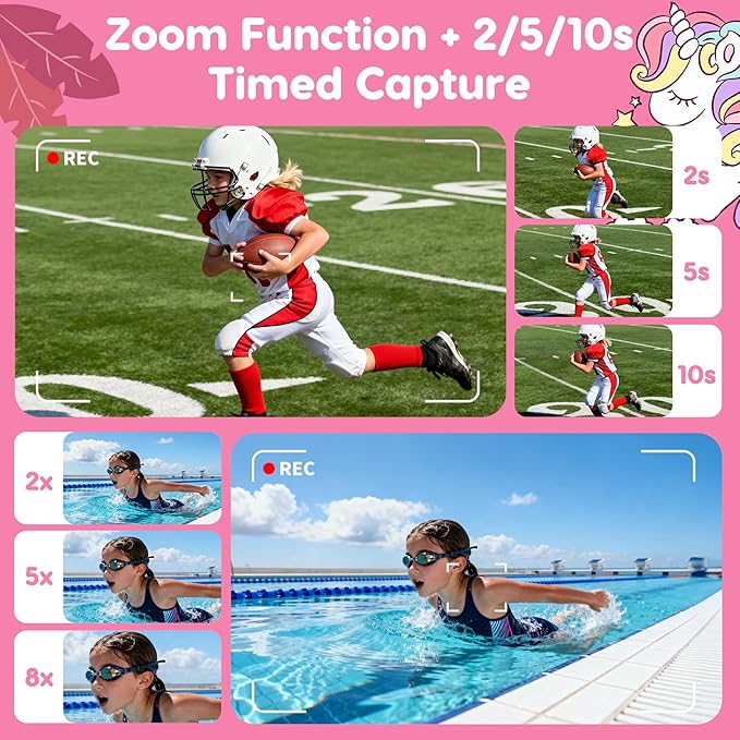 Kids Camera Toys for 3-12 Year Old Boys Girls,Toddler Camera 1080P Birthday Christmas Gifts for Grandkids,Toys for 4 5 6 7 8 9 10 11 Year Old Kids with 32G SD Card