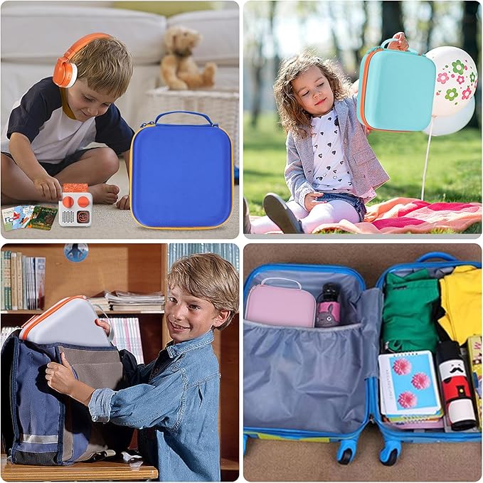 Storage Case Compatible with Yoto Mini Kids Audio Music Player & Yoto Headphones Children Speaker Plays Audiobook Cards Radio