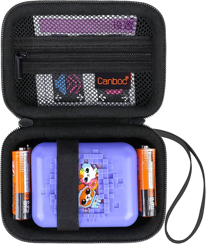 Canboc Carrying Travel Case Compatible with Bitzee Interactive Toy Digital Pet and Case, Virtual Electronic Pets Kids Toys Storage Bag, Black (Case Only)