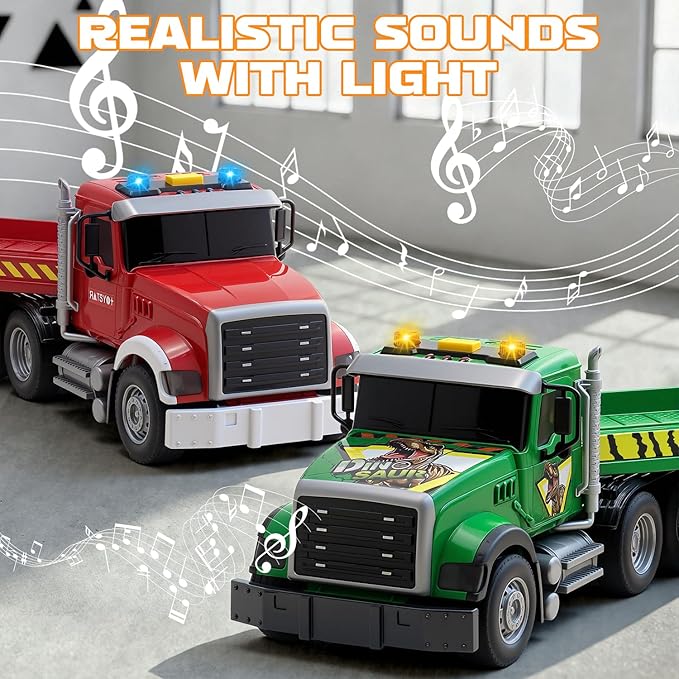 21" Semi Large Truck Toys Friction Powered Vehicles