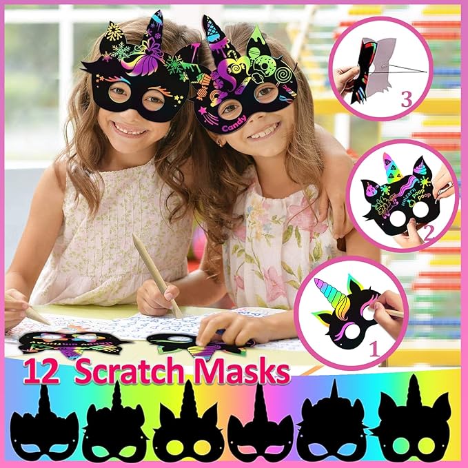Unicorn Party Favors - Kids' Birthday Supplies, Goodie Bags Decorations, Fillers & Toys - Pink