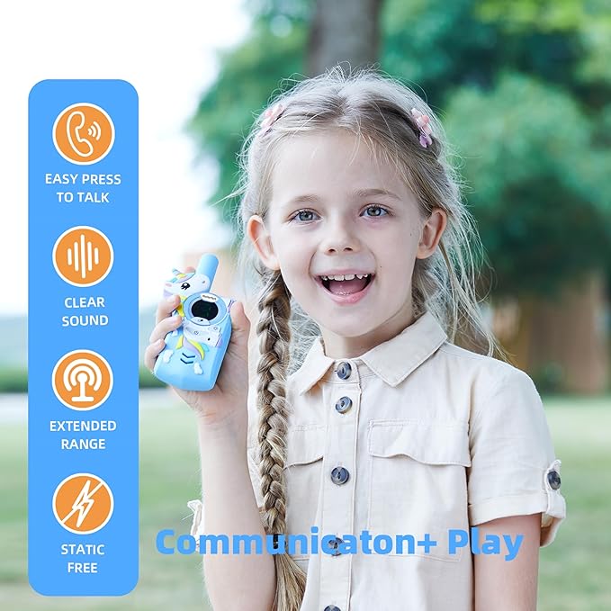 Toys for 3-12 Year Old Girls Boys,Walkie Talkies for Kids for Outdoor Hiking 2 Way Radio Gifts for 3-12 Year Old Boy Girl Halloween Birthday Gift