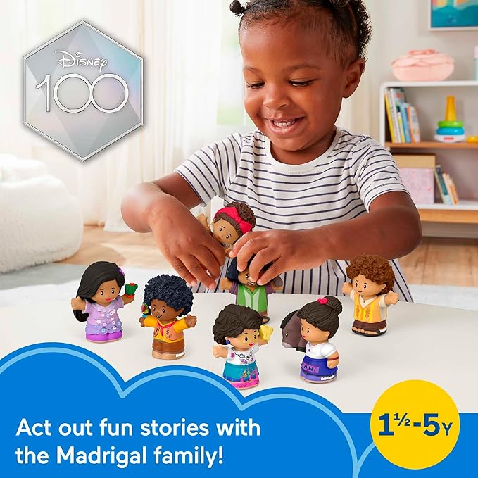 Fisher-Price Little People Toddler Toy Disney Encanto Figure Set, 7 Characters for Preschool Pretend Play Kids Ages 18+ Months (Amazon Exclusive)