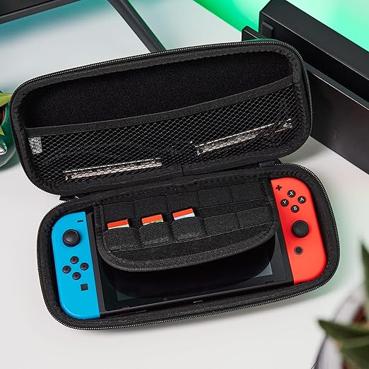 Numskull Teenage Mutant Ninja Turtles Hard Shell Travel Case for Nintendo Switch and OLED Model Console - Fits 10 Games and Switch Accessories